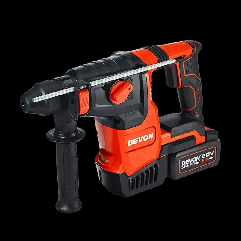 Аккумуляторный перфоратор SDS-Plus DEVON 5402-Li-20RH26 26мм 20V (2x5Ah + ЗУ 190Вт)