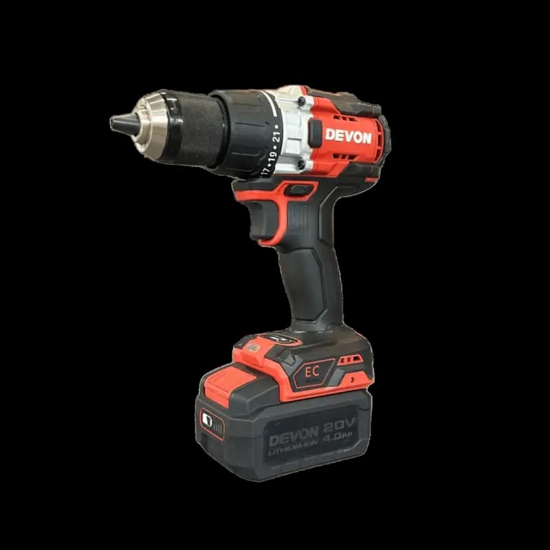 Аккумуляторный шуруповерт DEVON 5201-Li-20 20V (2x5Ah + ЗУ 190Вт)