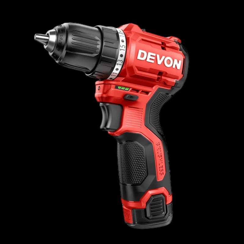 Аккумуляторный шуруповерт DEVON 5208-Li-12 12V (2x2Ah)